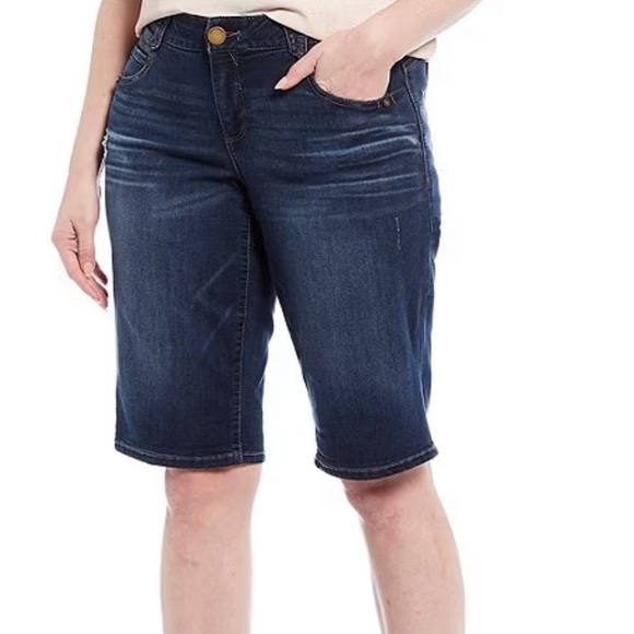 Democracy Plus Size "Ab"solution® Bermuda Stretch Denim Shorts - Picture 2 of 15